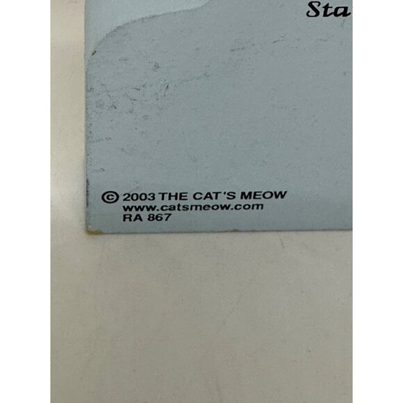 VTG The Cat’s Meow 2003 Maine Snowman Wooden Village Display Lobster Moose 4"x5" - Picture 6 of 8